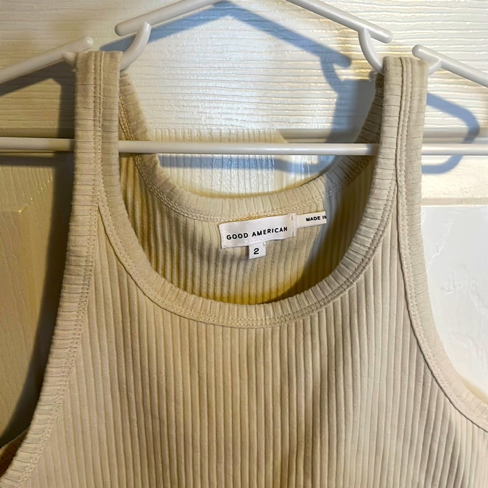 NWOT Good American ribbed bodysuit